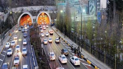  هر دو مسیر تونل رسالت امشب مسدود است