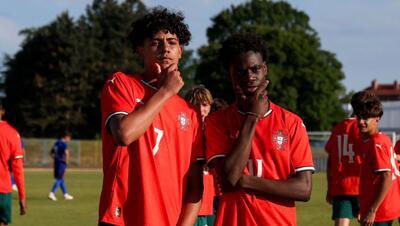  پسر رونالدو شبیه ستاره‌ها؛ تکل تماشایی کریستیانو جونیور