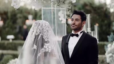  رونمایی از عروس زیباروی رضا گلزار با تاج و تور / آیسان شبیه فرشته ها شده
