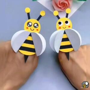  کاردستی زنبور؛ یه مهمون طلایی برای کلاس!