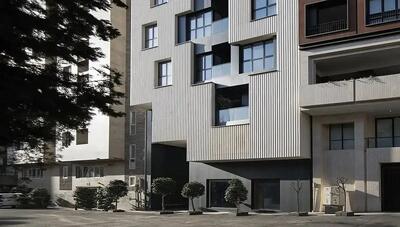  معماری متفاوت نمای یک ساختمان در نزدیکی پارک قیطریه(+تصاویر)
