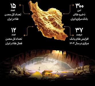  آیا ذخایر طلای جهان رو به پایان است؟ / تعداد معادن طلای ایران (اینفوگرافی)