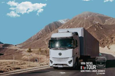  تور جاده‌ خودروی E1st ویرا دیزل آغاز شد؛ کشنده‌ی پرچمدار جدید در مسیر بازار