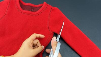  با ژاکت کهنه یک کلاه زمستانی شیک بساز؛ ساخت کلاه زمستانه