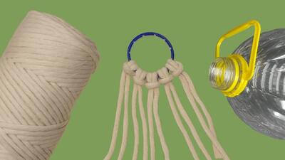  ایده خلاقانه با طناب مکرامه و حلقه پلاستیکی!