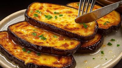  طرز تهیه بادمجان پنیری بدون سرخ کردن مناسب رژیم های سبک و گیاهی