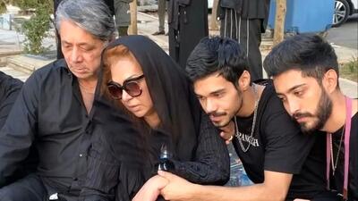  تصویری دلخراش از نسرین مقانلو در اولین سالگرد فوت پسرش ارشیا