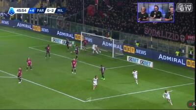  ویدیو: گل اول پارما به میلان توسط آدریان برنابه