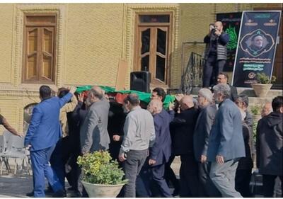  پیکر ذاکر اهل بیت در خانه مداحان تشییع شد