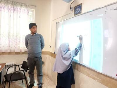  برای اولین بار یک مدرسه روستایی در کلات هوشمندسازی شد