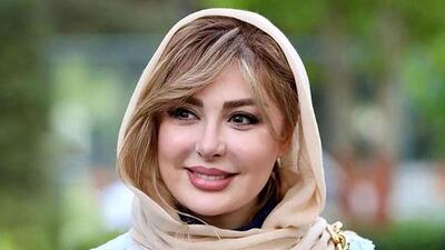  نیوشا ضیغمی با یک استایل آبی جلب‌توجه کرد