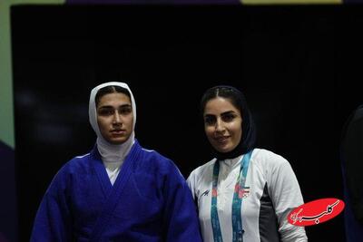  عکس | پرچمدار زن اولین مدال‌آور ایران در بازی های کشورهای اسلامی - کلبه سرگرمی