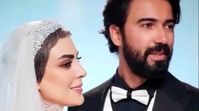  عکس ها / نگاهی به  جشن عروسی فوق لوکس نیلوفر شهیدی و امید همتی فراز/ از دسته گل رز و جواهرات ظریف تا حلقه ازدواج زوج دوست داشتنی