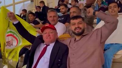  تصاویر بدل ترامپ در ورزشگاه پارس شیراز!