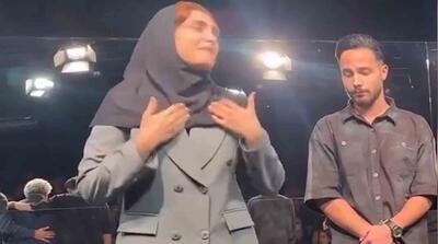  اشک الناز ملک بابت بازی با وجود فوت همسر!