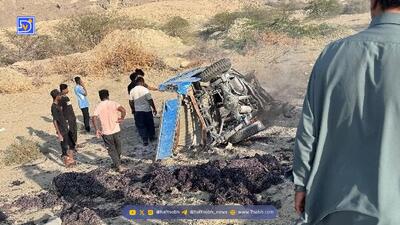  جان باختن سه عضو یک خانواده در حادثه جاده جاسک – میناب