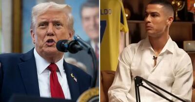  کریستیانو رونالدو: من از دونالد ترامپ مشهورترم