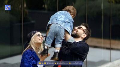  آلبوم تولد پسر بهرام رادان و مینا مختاری