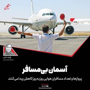  آسمان بی مسافرِ ایران!