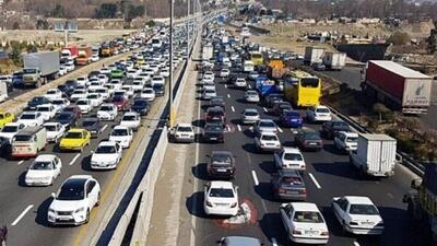 ترافیک سنگین درآزادراه های البرز