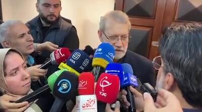  لاریجانی: ایرانی ها همیشه دنبال لغو تحریم‌ها هستند؛ پیامی به آمریکا داده نشده است