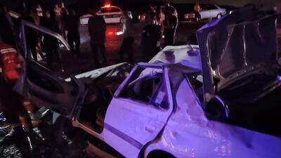  واژگونی خودرو در محور جمال‌احمد بندرعباس جان راننده را گرفت