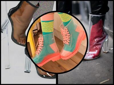  جسارت و ظرافت در یک قاب؛ نگاهی به بوت‌های شفاف که بلاگرها دیوانه‌اش هستند - چی بپوشم