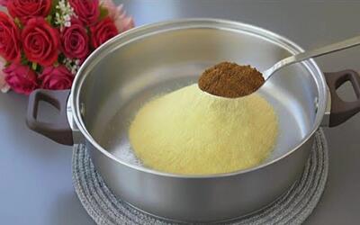  فقط سمولینا و قهوه، در ۵ دقیقه. هر روز درستش می کنی. بدون فر یا ورز دادن.