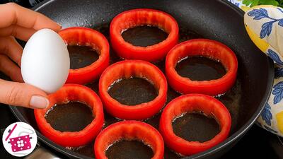  ترکیبی مقوی و سریع برای صبحانه؛ فقط با تخم مرغ و گوجه