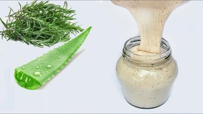  راز موی سالم با شامپوی خانگی آلوئه ورا و رزماری