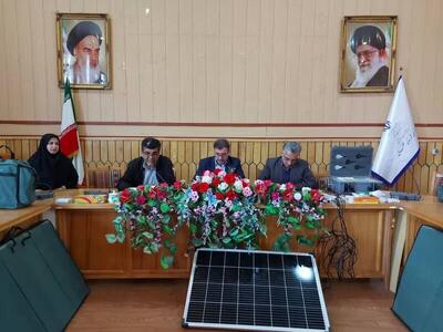  پنل‌های خورشیدی بین عشایر خلخال و کوثر توزیع شد