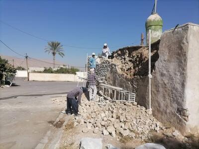  مرمت بنای تاریخی امام‌زاده خواجه پیری کازرون