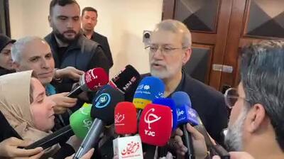  ایران پیام جدیدی به آمریکا داده است؟ لاریجانی پاسخ داد
