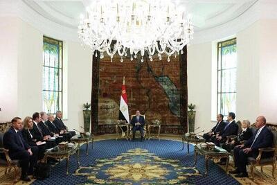  محورهای مذاکرات میان هیئت روسی و رئیس جمهور مصر