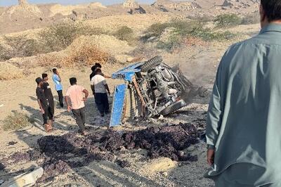  سه عضو یک خانواده در حادثه جاده جاسک – میناب جان باختند