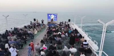  ویدیو / برگزاری ویژه برنامه «محفل» روی کشتی در سواحل کیش