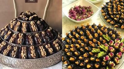  تزئین خرما برای مراسم روضه، عزاداری و ماه مبارک رمضان | آموزش جدیدترین روش‌ های تزئین