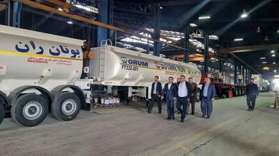  بازدید مدیر استانی بانک صنعت و معدن از مجتمع اروم صنعت سامان؛ تأکید بر حمایت از قطب تریلرسازی کشور