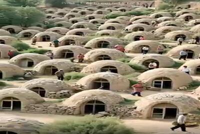  معماری خلاقانه؛ کپه کپه تو روستا اتاق ساختن همه تکی زندگی میکنن خبری از خانواده نیست