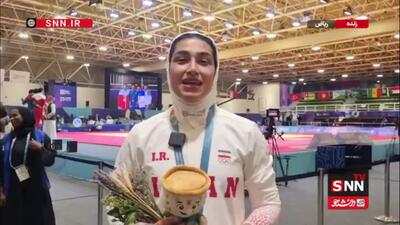  مریم بربط: رنگ مدالم میتوانست طلایی باشد/ با یک لحظه غفلت نتیجه عوض شد