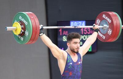  فیلم وزنه برداری ایلیا صالحی پور و کسب مدال طلا