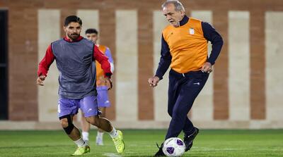  تصاویر بازی پزشکیان با تیم ملی فوتبال