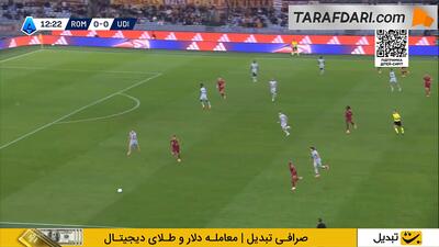  خلاصه بازی آاس رم 2-0 اودینزه (سری آ - 26-2025)