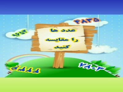  مقایسه ی عددها و واحد پول با زبان جذاب و کودکانه