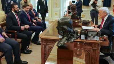  نحوه نشستن جولانی در برابر ترامپ در کاخ سفید!