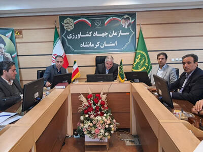  نشست پیگیری مصوبات سفر رئیس‌جمهوری در بخش کشاورزی استان کرمانشاه برگزار شد