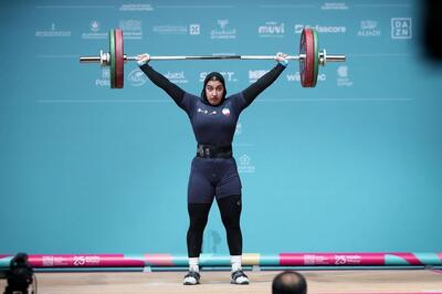  مدال برنز زهرا حسینی در وزنه‌برداری بانوان