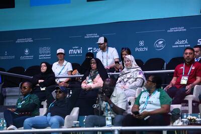  حضور نایب رئیس کمیته ملی المپیک در سالن وزنه برداری بازی‌های کشور‌های اسلامی