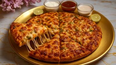  هیچ کس باورش نمیکنه از نون خشک این پیتزا رو درست کردم!