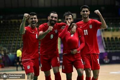  قهرمانی مقتدرانه‌ فوتسالیست های ایران در ریاض